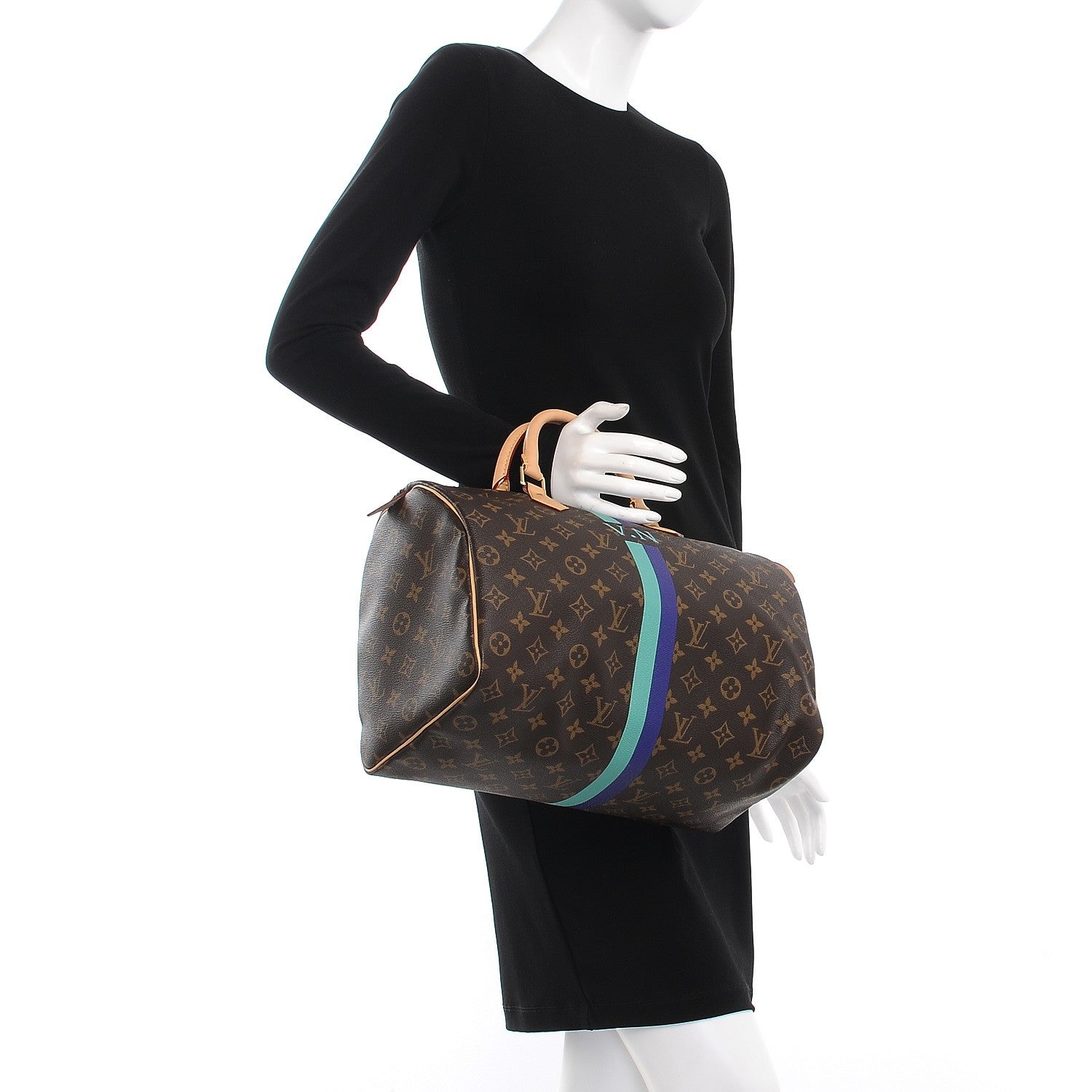 Louis Vuitton Monogram My LV Heritage Speedy 35 Vert Clair Violet 2 of 8
