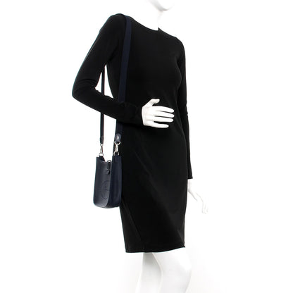 Hermes Taurillon Clemence Evelyne TPM Bleu Nuit 2 of 9
