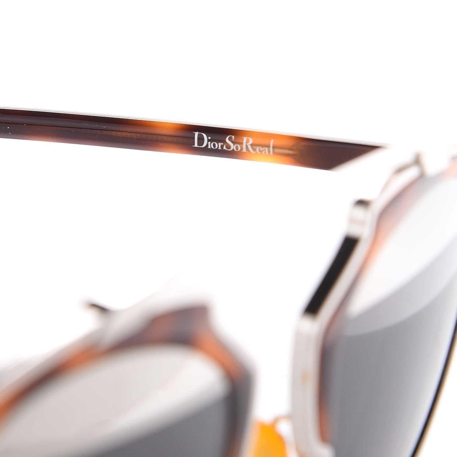 Christian Dior So Real Sunglasses Palladium Havana 6 of 7