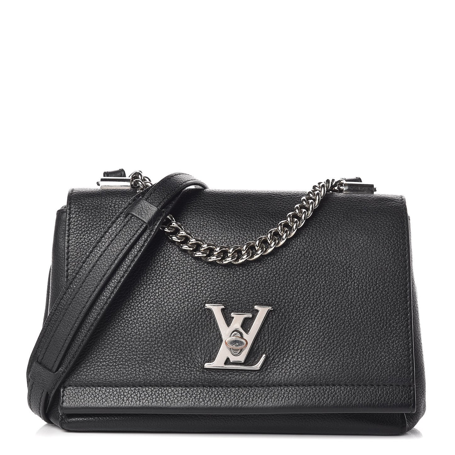Calfskin Lockme II Chain Bag BB Black