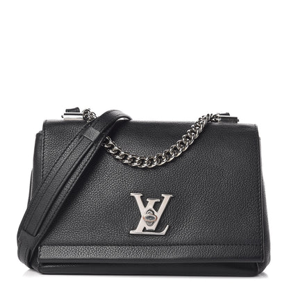 Louis Vuitton Calfskin Lockme II Chain Bag BB Black 1 of 10