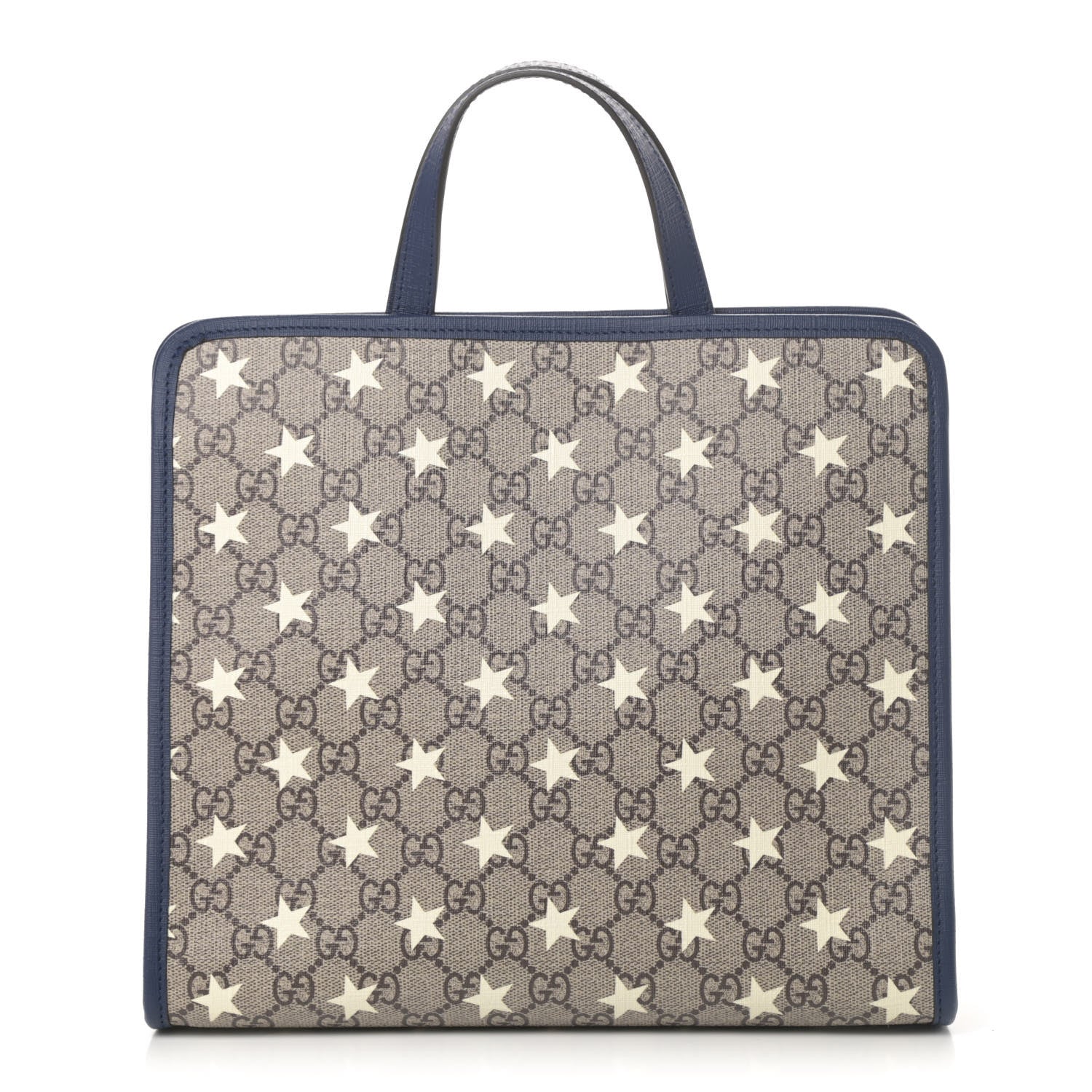 Gucci GG Supreme Monogram Stars Childrens Tote Beige Ebony Yellow Royal 1 of 10