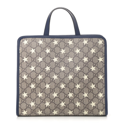 Gucci GG Supreme Monogram Stars Childrens Tote Beige Ebony Yellow Royal 1 of 10