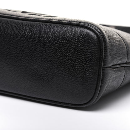 Chanel Caviar Logo Shoulder Bag Black 7 of 21