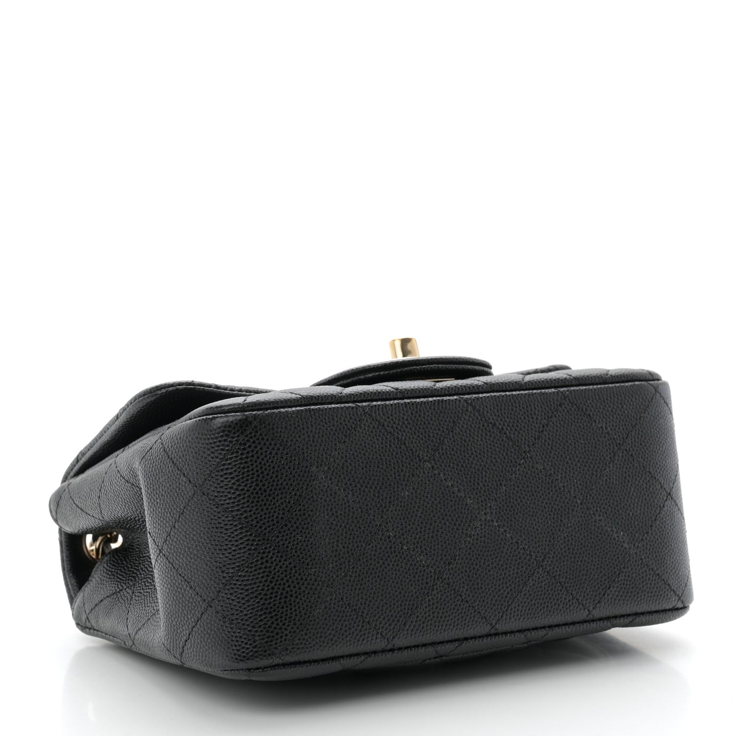 Caviar Quilted Mini Square Flap Black