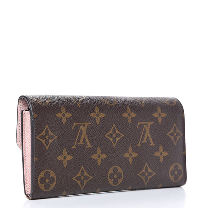 Louis Vuitton Monogram Emilie Wallet Rose Ballerine 3 of 11