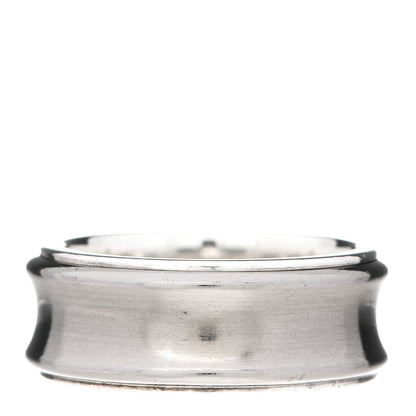 Tiffany Sterling Silver Titanium 1837 Band Ring 55 7.25 3 of 5