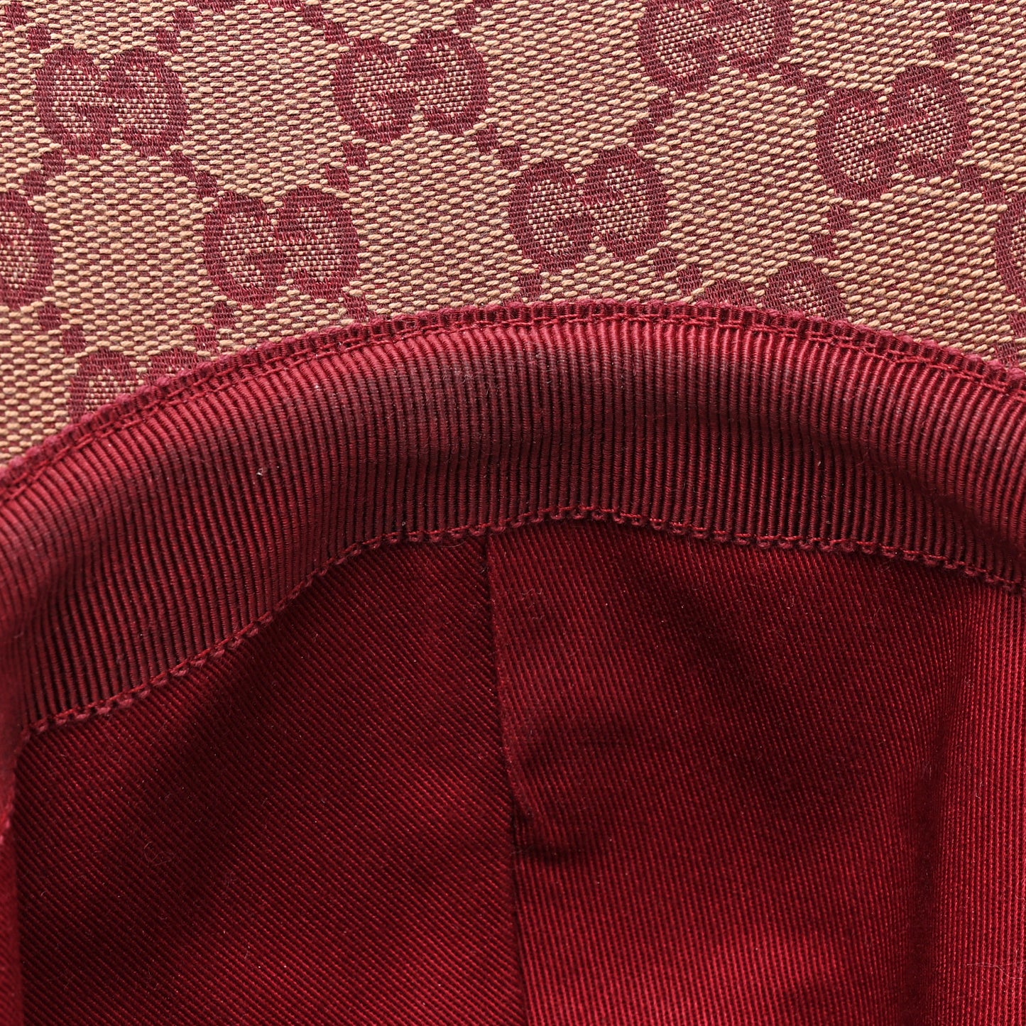 Monogram Textured Dollar Calfskin Zeno Baseball Hat L Camel Bordeaux