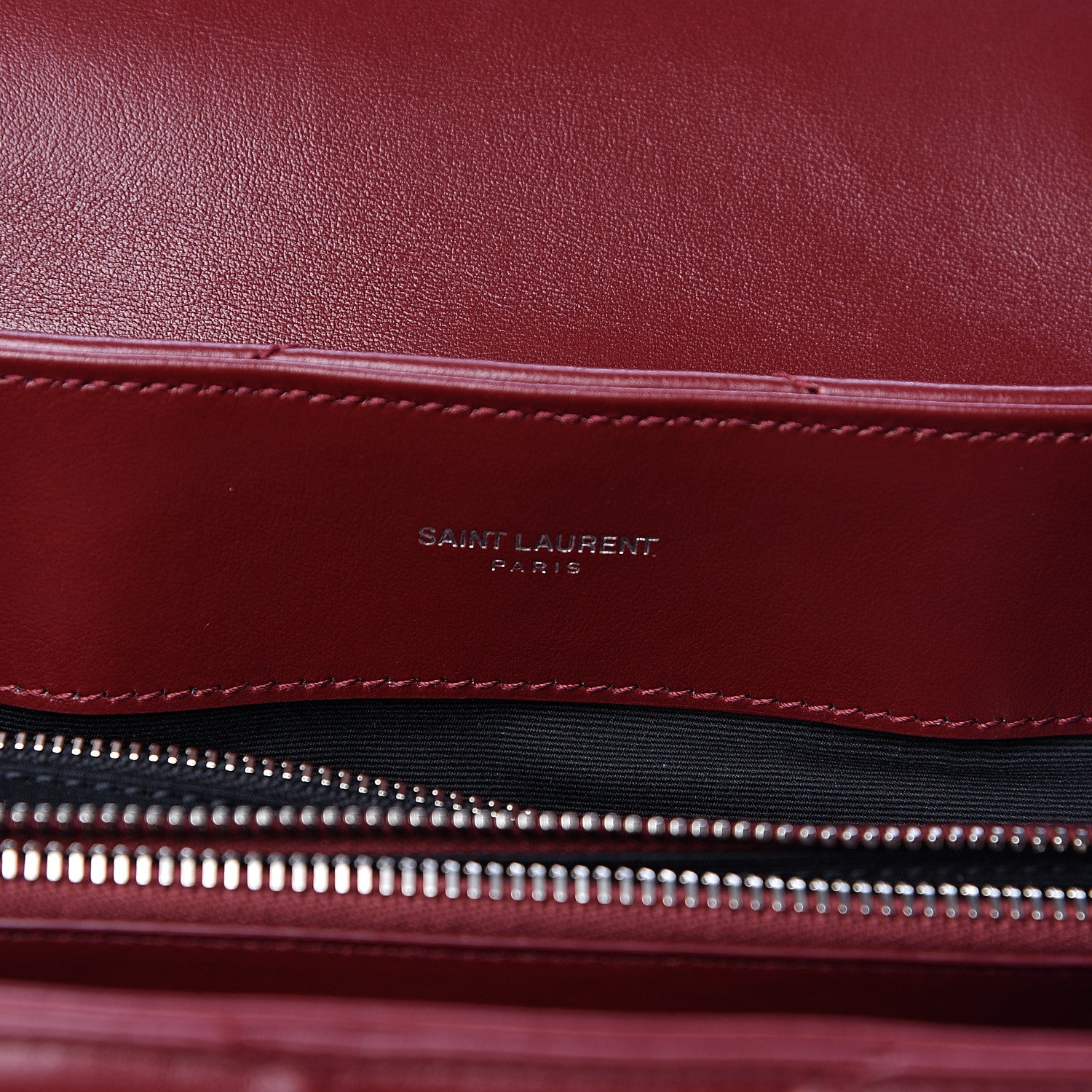 Saint Laurent Calfskin Y Quilted Monogram Medium Loulou Chain Satchel Palissandre 7 of 11