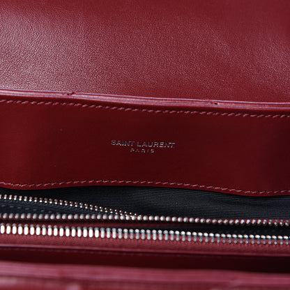 Saint Laurent Calfskin Y Quilted Monogram Medium Loulou Chain Satchel Palissandre 7 of 11