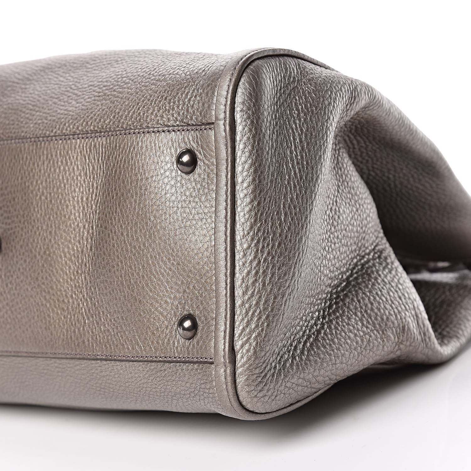 Gucci Metallic Pebbled Calfskin Medium Soho Shoulder Bag Sasso 10 of 10