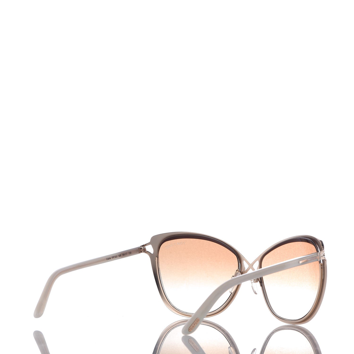 Tom Ford Celia Sunglasses TF322 White 4 of 7