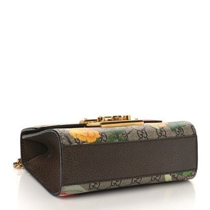 Gucci GG Supreme Monogram Tian Small Padlock Shoulder Bag Beige Multicolor New Acero 4 of 9