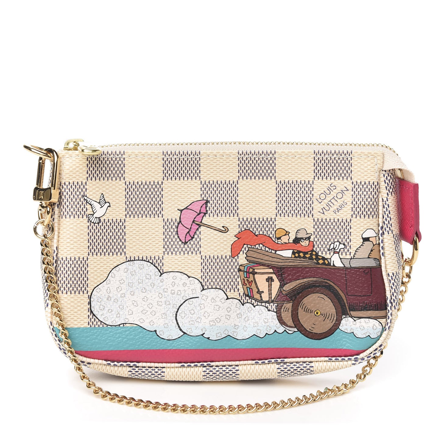 Damier Azur 2015 Christmas Animation Mini Pochette Accessories