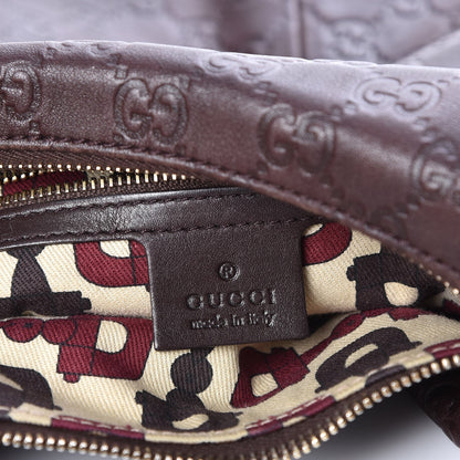 Gucci Guccissima Medium Horsebit Chain Hobo Dark Brown 6 of 7