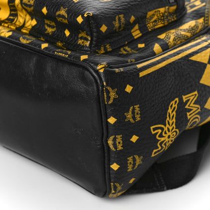 MCM Visetos Baroque Print Medium Stark Backpack Black Sahara 7 of 18