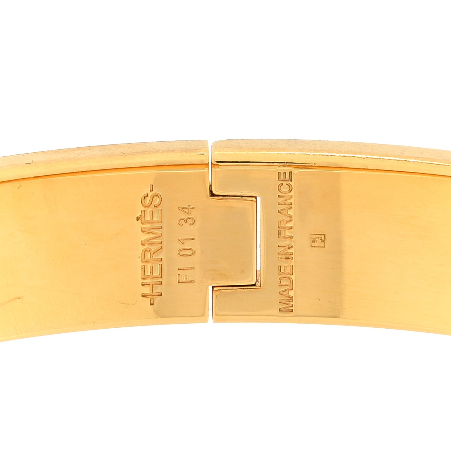 Enamel Narrow Clic Clac H Bracelet PM Black