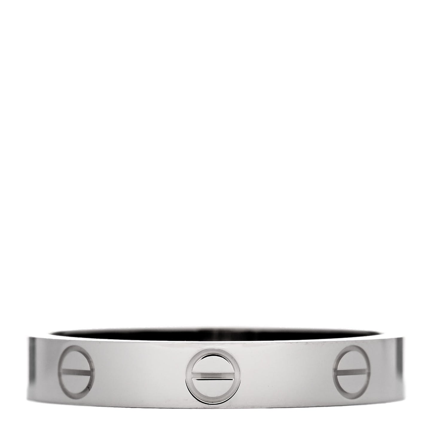 18K White Gold 3.5mm LOVE Wedding Band Ring 59 8.75