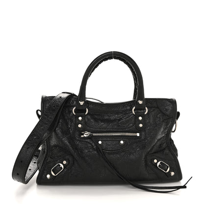 Balenciaga Agneau Arena Silver Hardware Small Le City Black 1 of 13