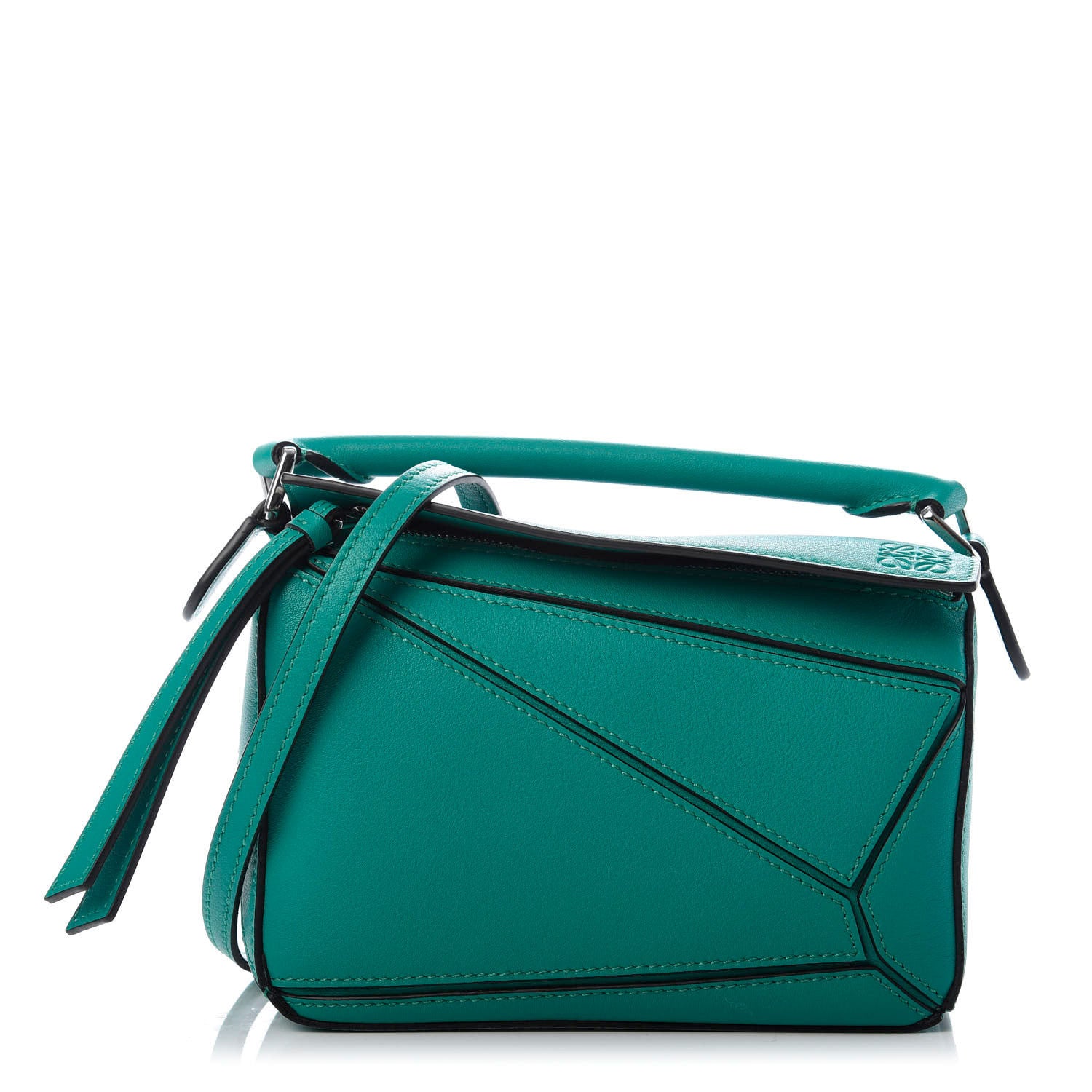 Loewe Calfskin Mini Puzzle Bag Emerald Green 1 of 9