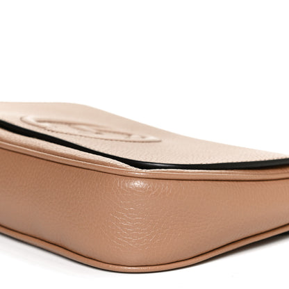 Gucci Pebbled Calfskin Medium Soho Flap Crossbody Camelia 11 of 13