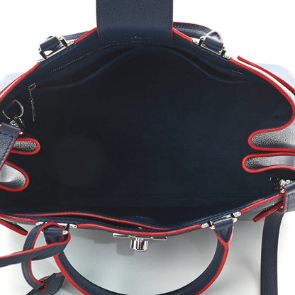 Louis Vuitton Calfskin Lockme Day Marine Rouge 5 of 9