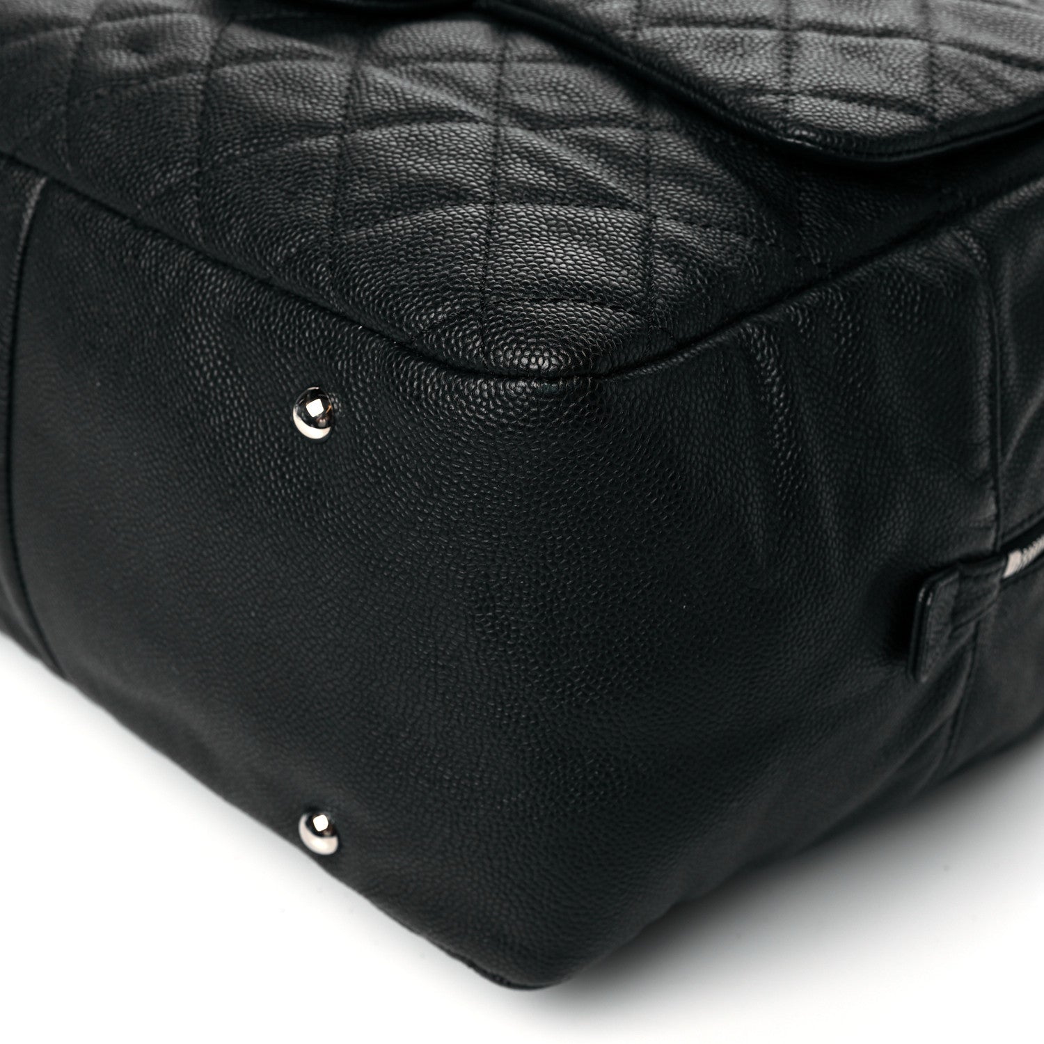 Chanel Caviar Quilted Travel Flap Tote Black 10 of 10