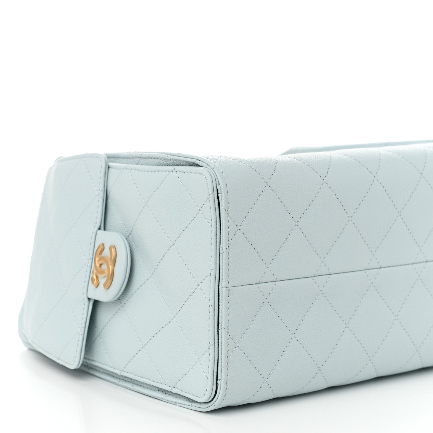 Chanel Caviar Quilted Small Chanel 25 Handbag Light Blue 9 of 10