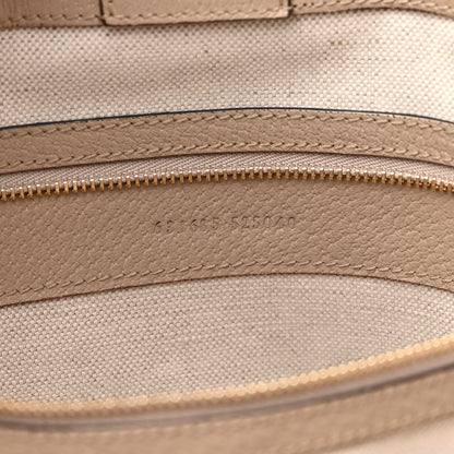 Gucci GG Supreme Monogram Textured Dollar Calfskin Web Medium Ophidia Shopping Tote Beige Mystic White Oatmeal 7 of 11
