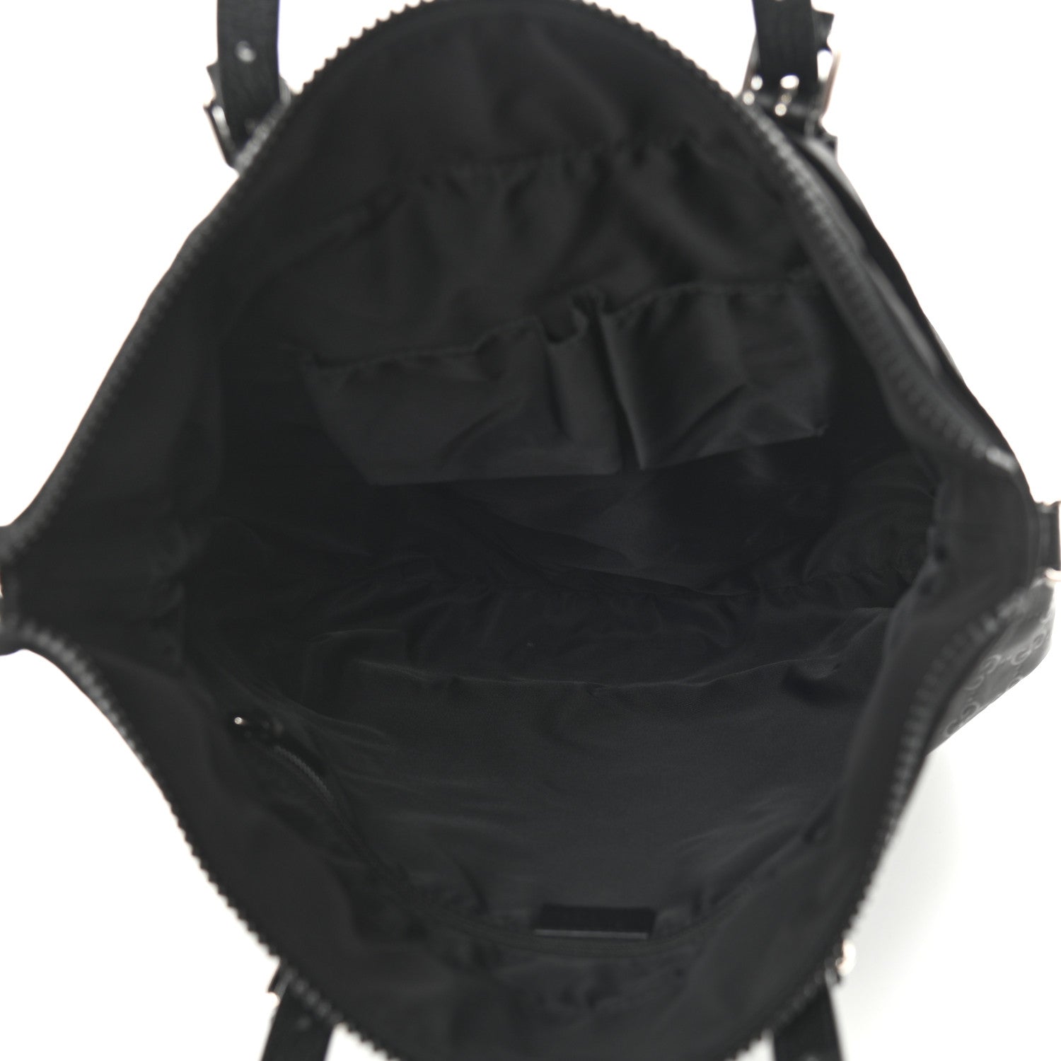 Gucci Nylon Monogram Medium Vertical Tote Black 5 of 9
