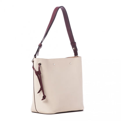 Louis Vuitton Calfskin Lockme Bucket Soie Quartz Calla 2 of 8