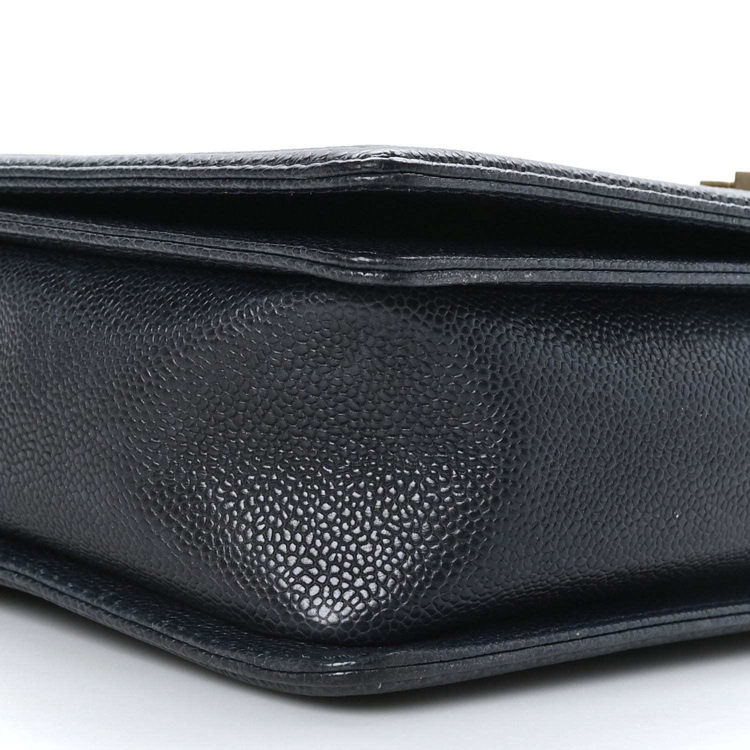 Chanel Caviar Quilted Large Boy Flap Blue 8 of 9