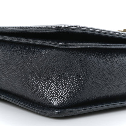 Chanel Caviar Quilted Large Boy Flap Blue 8 of 9