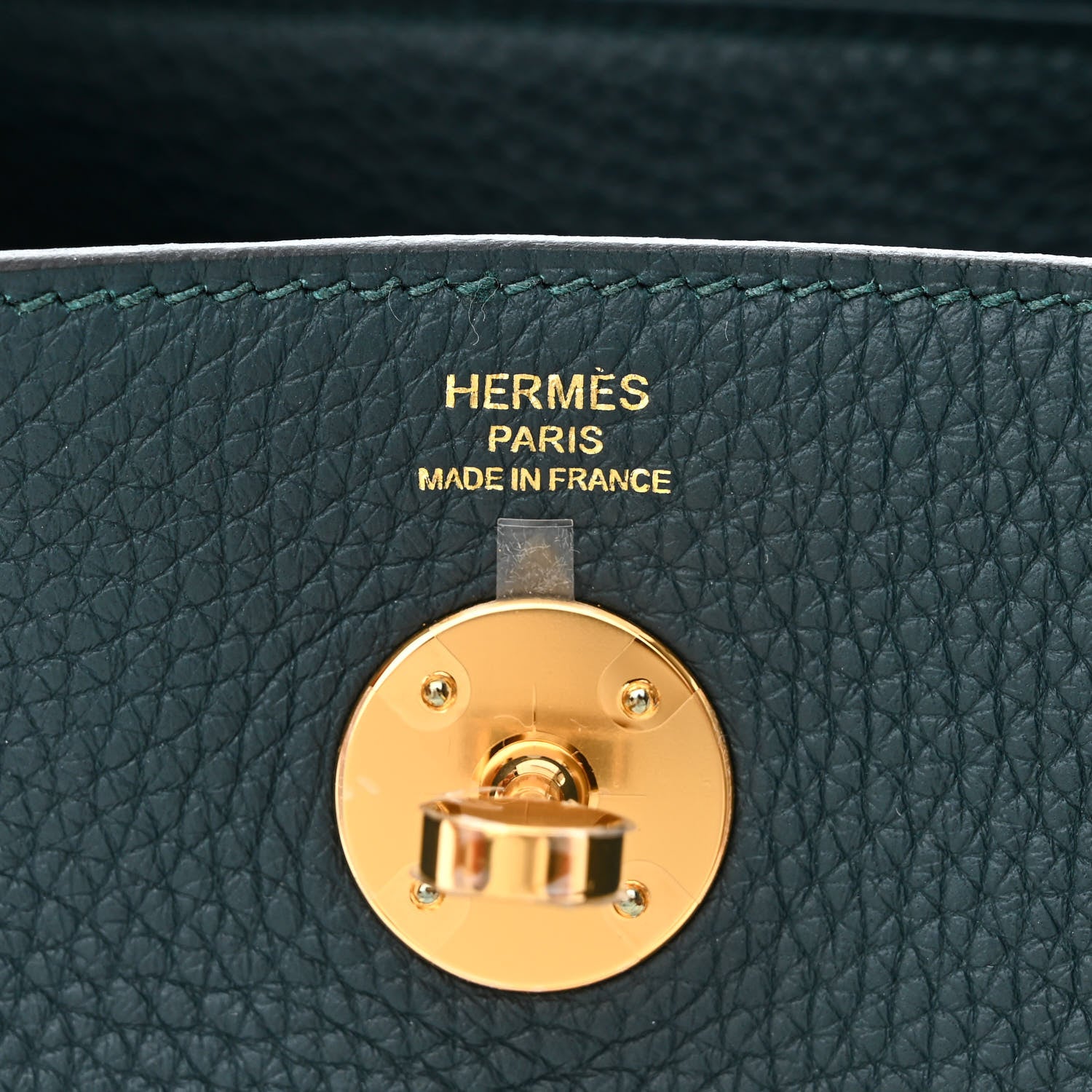 Hermes Taurillon Clemence Lindy 26 Vert Cypress 6 of 11