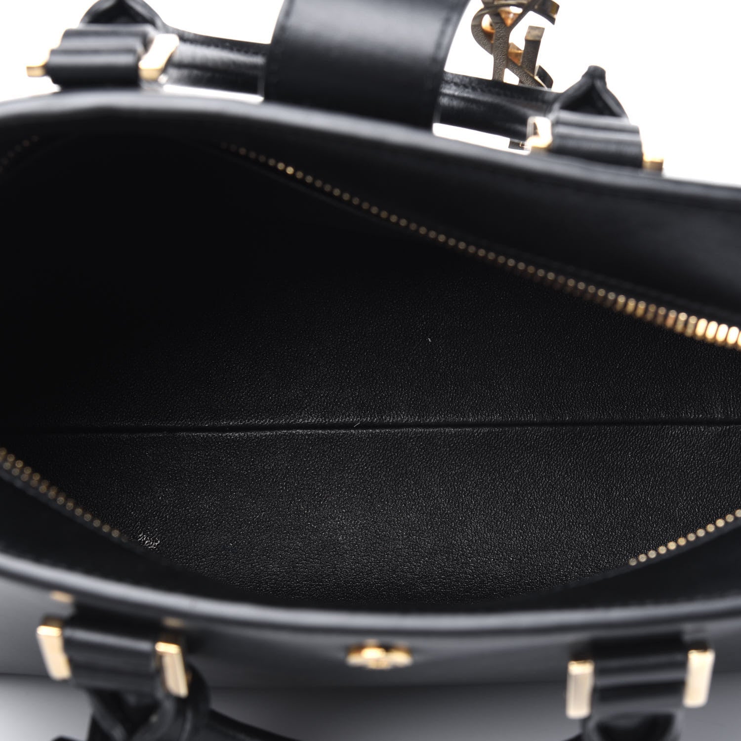 Saint Laurent Calfskin Monogram Baby Cabas Black 3 of 4