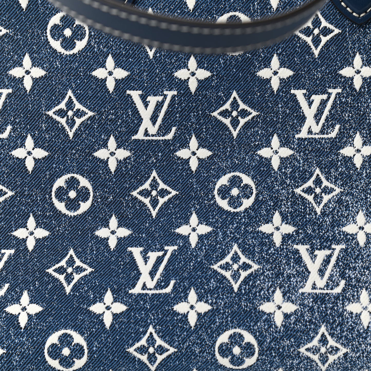 Monogram Jacquard Denim Onthego MM Bleu
