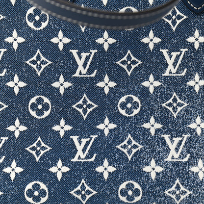 Louis Vuitton Monogram Jacquard Denim Onthego MM Bleu 7 of 10