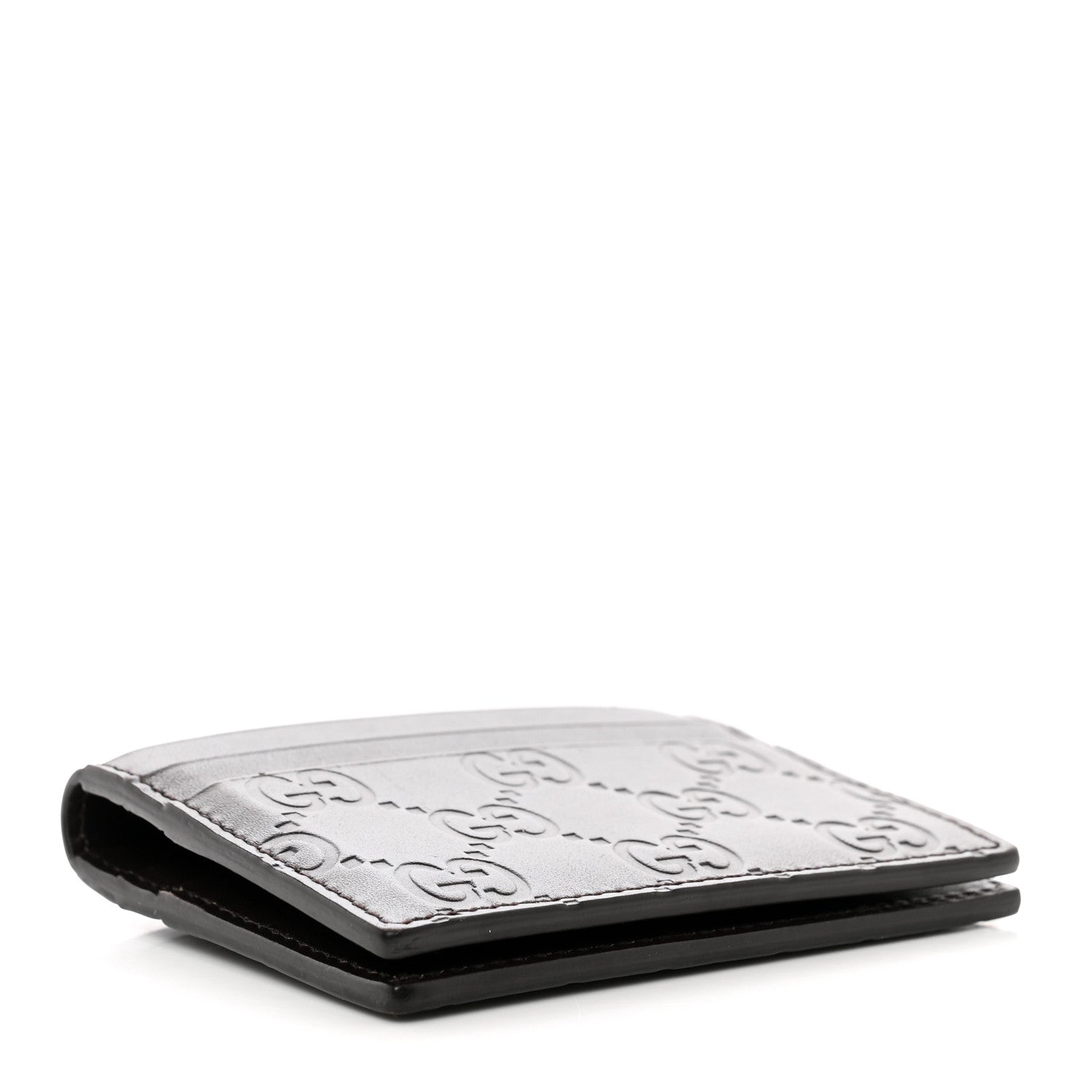 Gucci Guccissima Card Holder Black 4 of 6