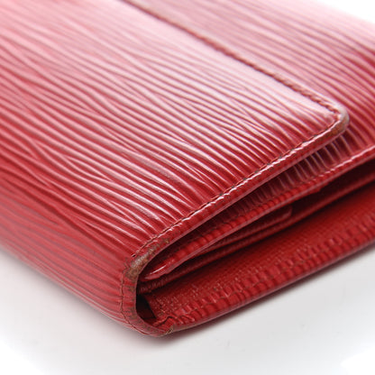 Louis Vuitton Epi Porte Tresor International Wallet Rouge 10 of 19