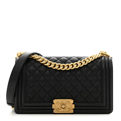 Chanel Caviar Quilted Medium Boy Flap Black 1 of 10