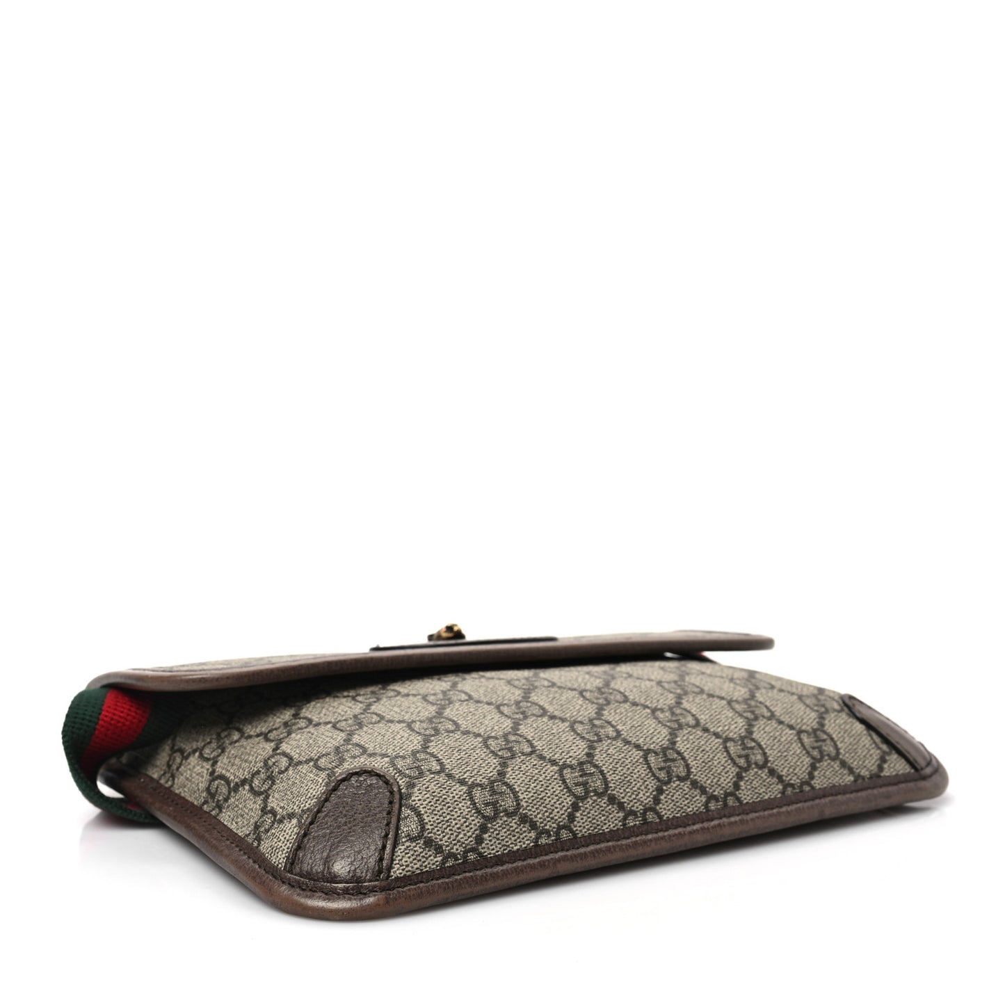 GG Supreme Monogram Neo Vintage Web Belt Bag Brown