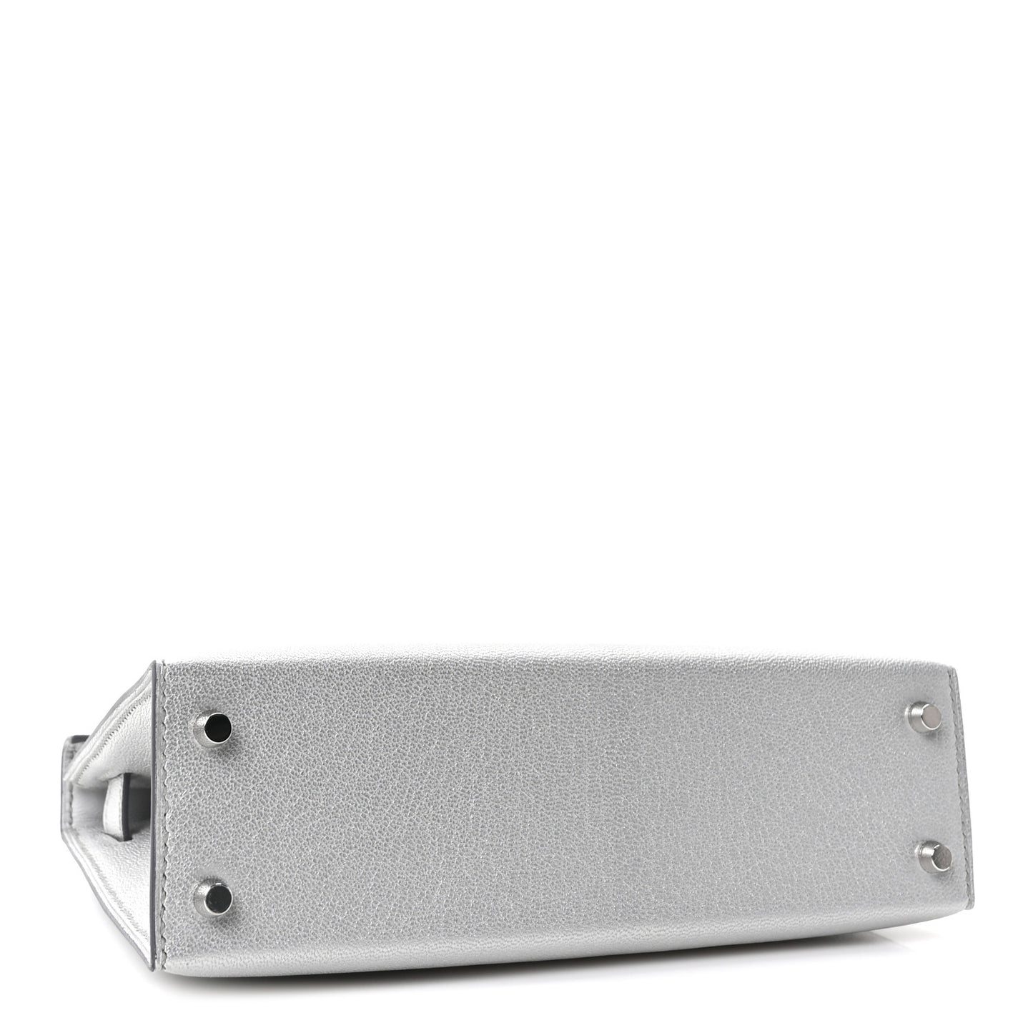Metallic Chevre Chamkilight Mini Kelly Sellier 20 Argent