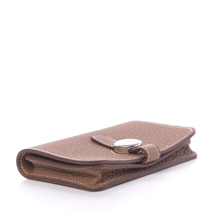 Hermes Togo Dogon Card Case Key Holder Gold 4 of 11