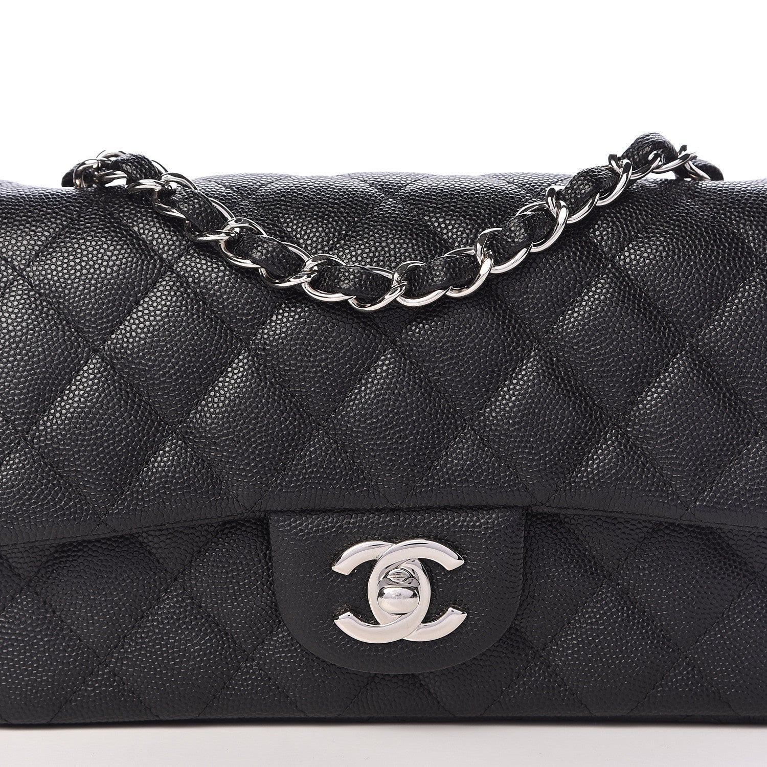 Chanel Caviar Quilted Mini Rectangular Flap Black 10 of 11