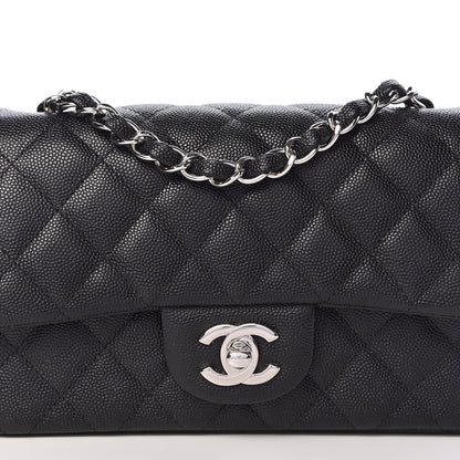 Chanel Caviar Quilted Mini Rectangular Flap Black 10 of 11