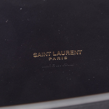 Saint Laurent Calfskin Crocodile Embossed Baby Sac De Jour Black 6 of 8