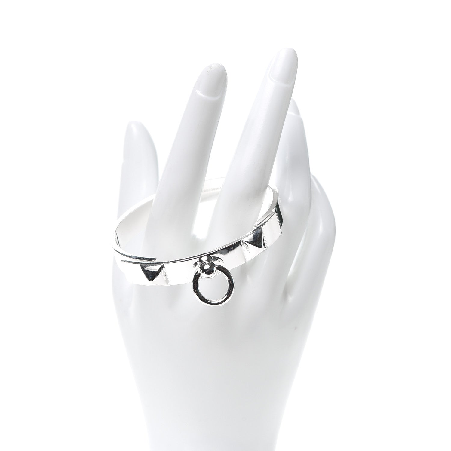 Hermes Sterling Silver PM Collier De Chien Bracelet ST 2 of 6