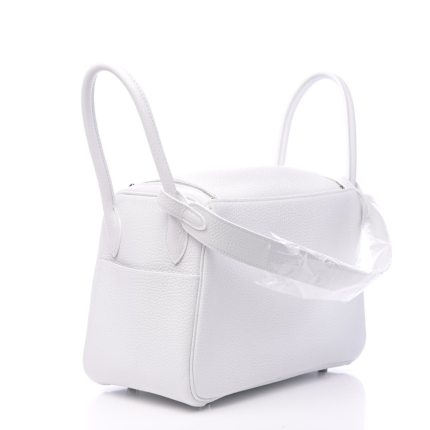Hermes Taurillon Clemence Lindy 26 White 3 of 11