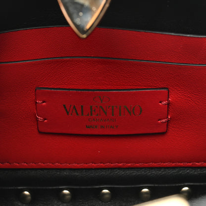 Valentino Garavani Calfskin Rockstud Mini Chain Shoulder Bag Black 6 of 8