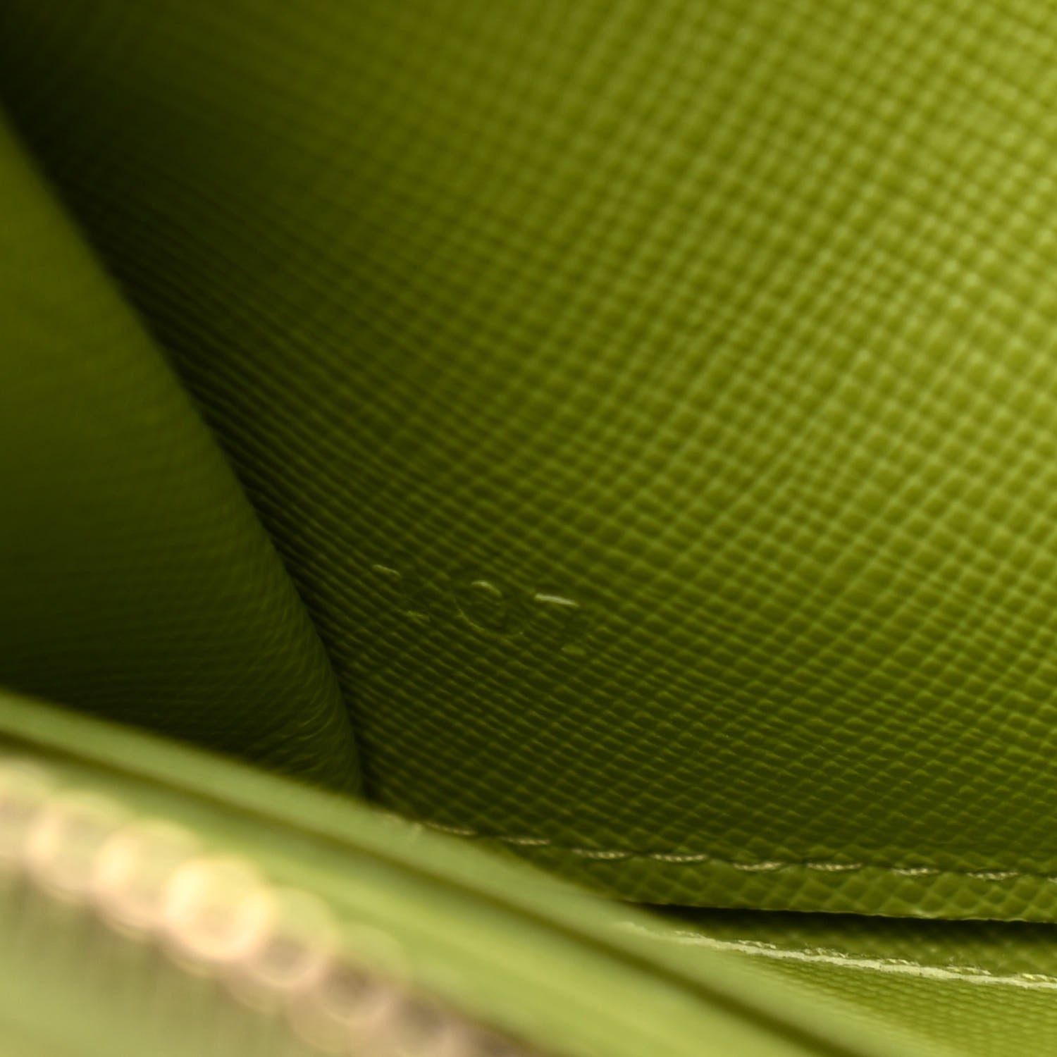 Prada Tessuto Nylon Zip Around Wallet Green 7 of 13